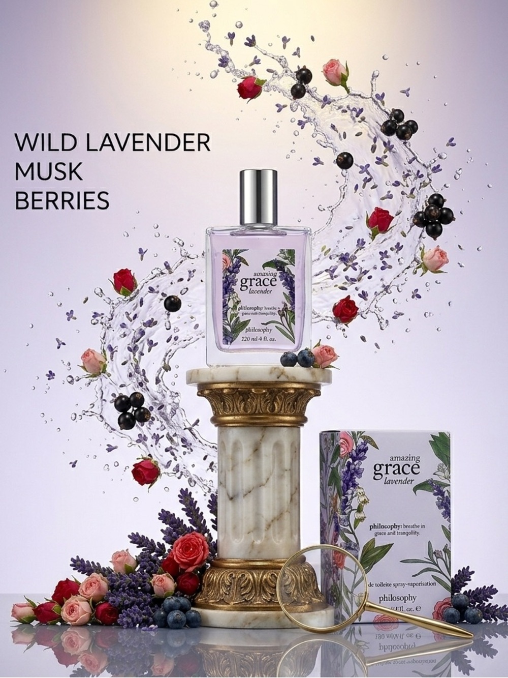 Philosophy Amazing Grace Lavender Eau de Toilette Spray 4 oz / 120 ml NIB SEALED - Picture 5 of 7